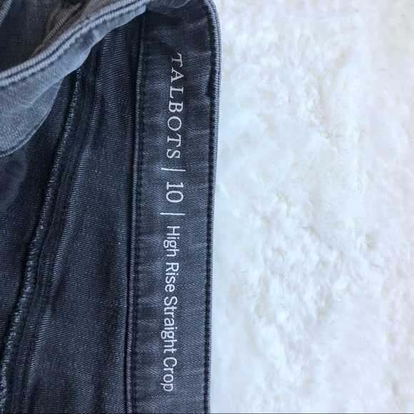 Talbots High Rise Straight Crop Size 10 - Picture 4 of 8